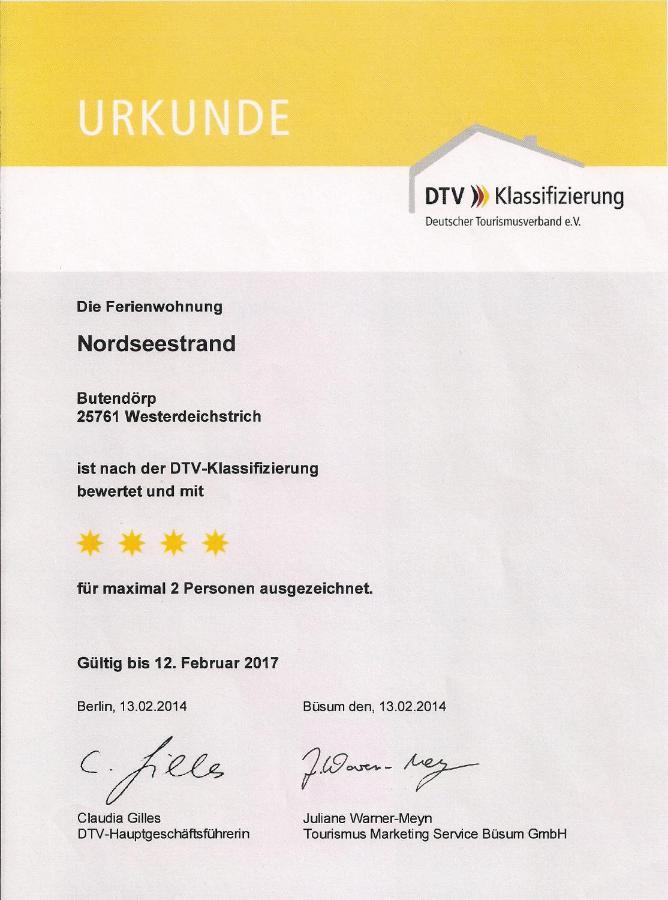 Appartamento Fewo-Nordseestrand Büsum Esterno foto
